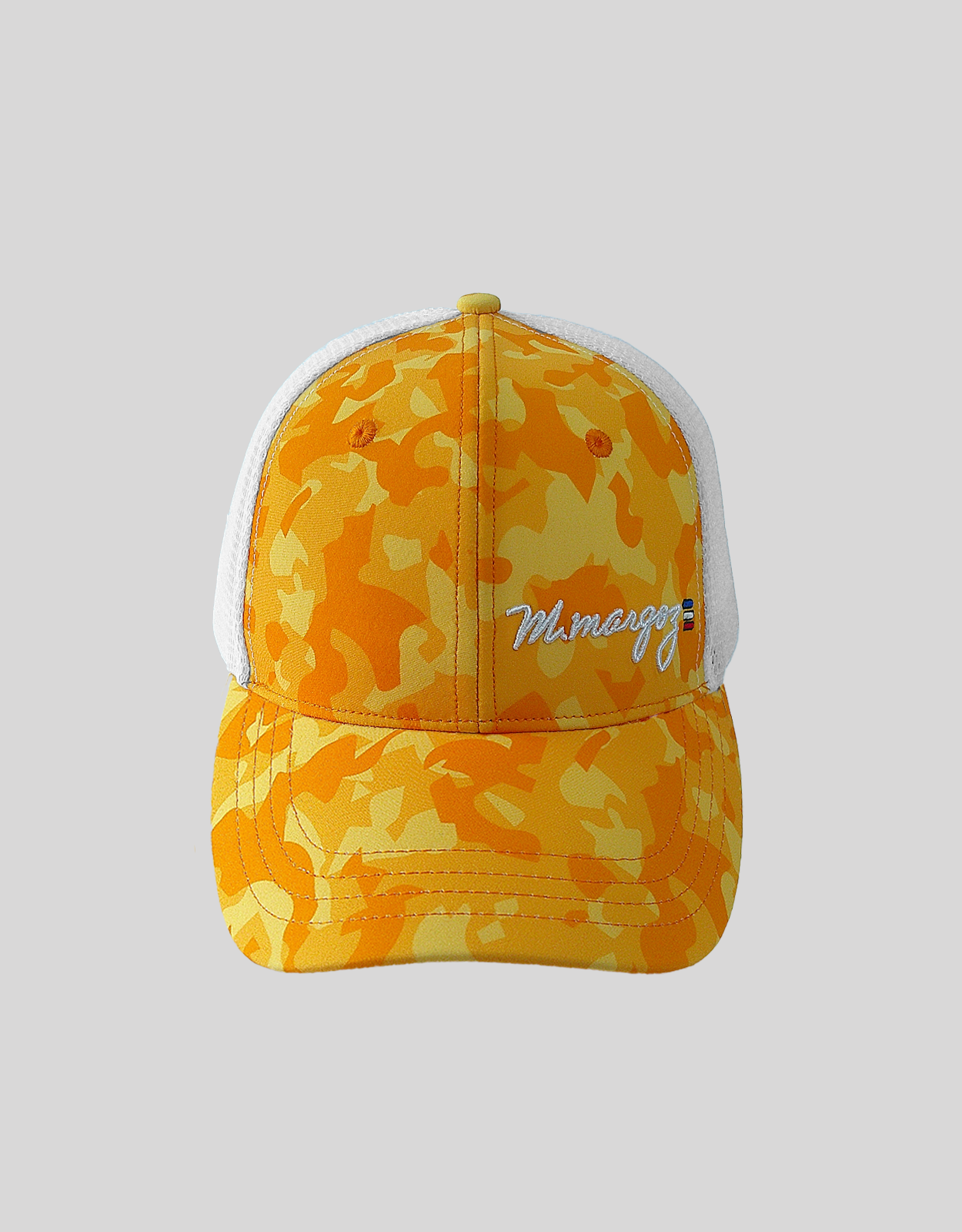 Casquette de camionneur orange militaire